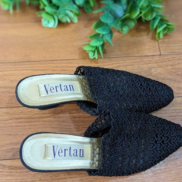 VINTAGE Vertan crochet mules size 5.5 - Picture 5 of 6